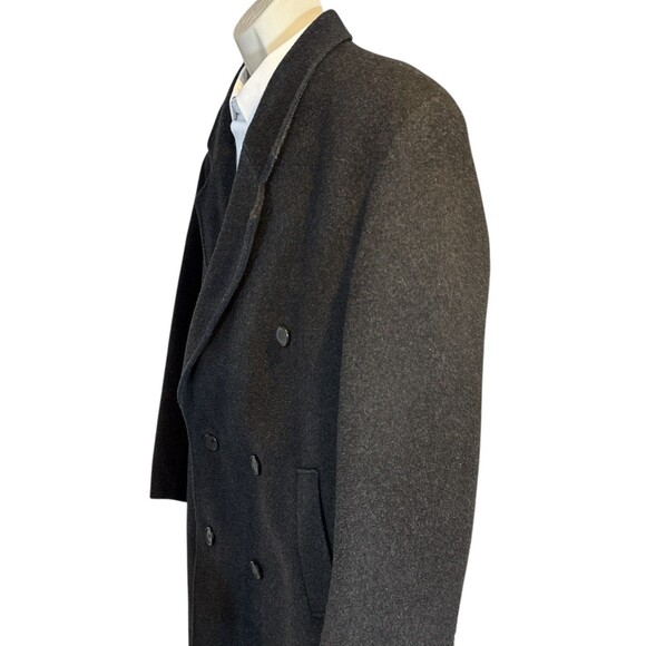 Il Telaio Mens Cashmere Wool Coat Sz 40R Charcoal Gray Luxury Business Old Money - Picture 9 of 16
